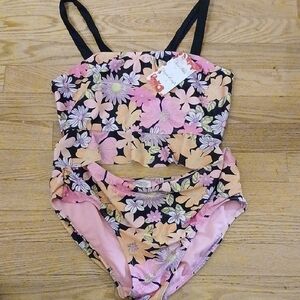 Floral Kids Two Piece Swimwear